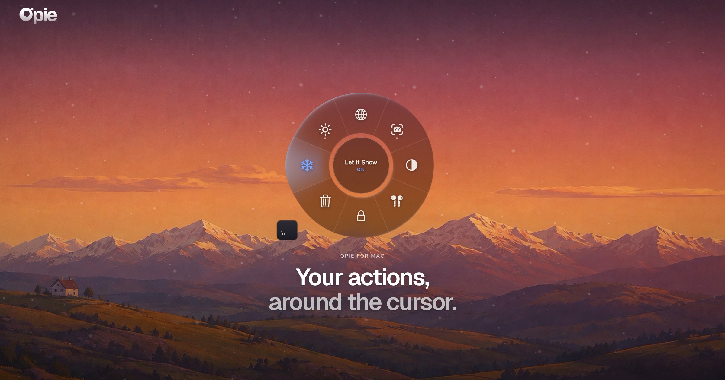 Opie – Your favorite Mac actions, right where you are
